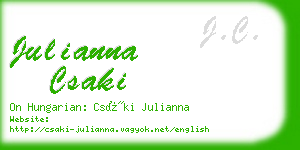 julianna csaki business card